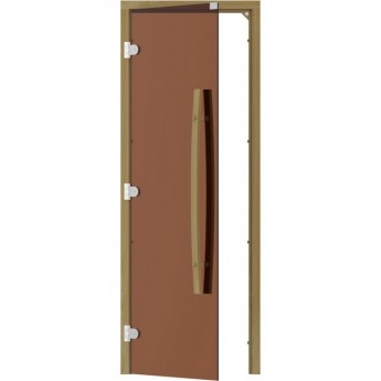 Комплект двери с "бронзовым" стеклом SAWO 741-3SGD-L-1 (кедр, без порога, изогнутая ручка, левая) Комплект двери с "бронзовым" стеклом SAWO 741-3SGD-L-1 (кедр, без порога, изогнутая ручка, левая)